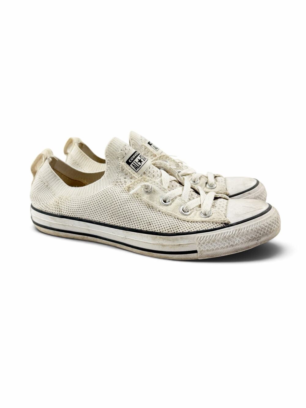 Converse Chuck Taylor All Star Flyknit Low Top Sneakers Cream Women’s 8
